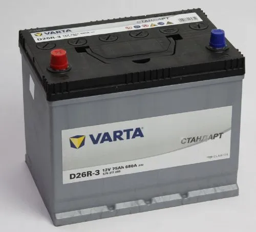 Фото varta стандарт 6ст-75.1 (575 311 068) яп.ст/бортик