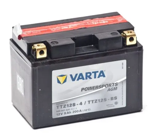 Фото varta powersports 12v/9ач (ttz12s-bs) agm