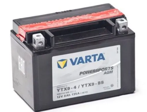Фото varta powersports 12v/8ач (ytx9-bs) agm