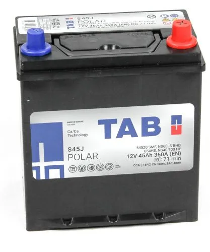 Фото tab polar  6ст-45.0 (54520) яп.. ст./тонк. клеммы/бортик