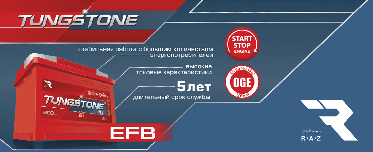 Аккумуляторная батарея Tungstone EFB 