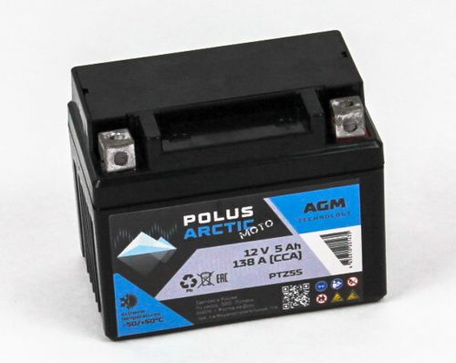 Фото polus arctic moto 6ct-5 (ptz5s) agm