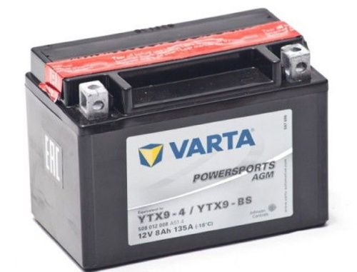 Фото varta powersports 12v/8ач (ytx9-bs) agm