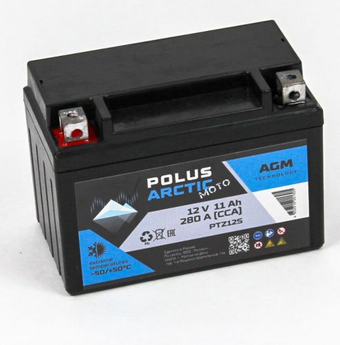Фото polus arctic moto 6ct-11 (ptz12s) agm