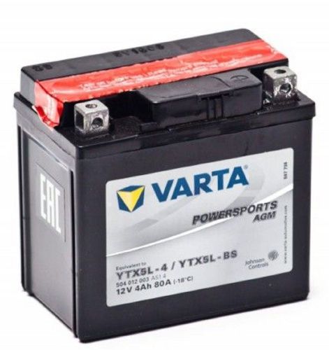 Фото varta powersports  12v/4ач (ytx5l-bs) agm