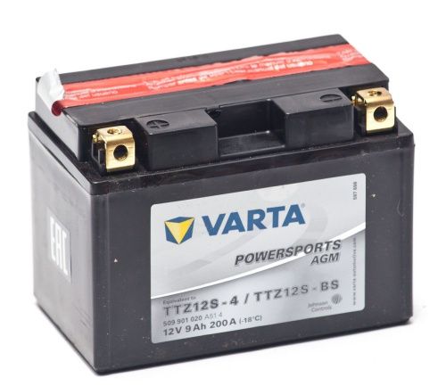 Фото varta powersports 12v/9ач (ttz12s-bs) agm