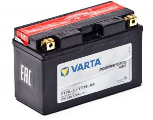 Фото varta powersports 12v/7ач (yt7b-bs) agm