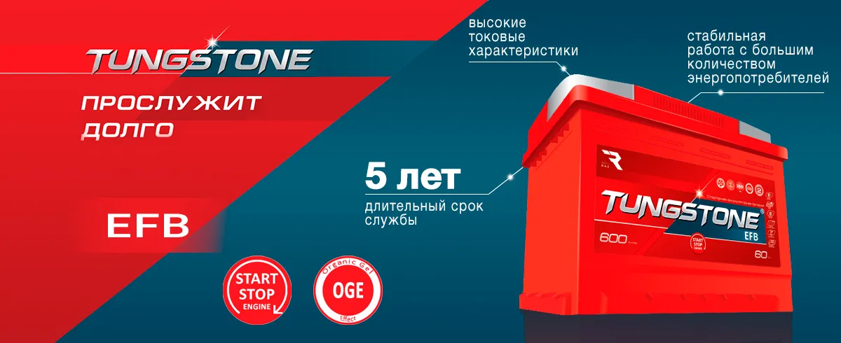 Аккумуляторная батарея TUNGSTONE EFB Аккумуляторная батарея TUNGSTONE EFB